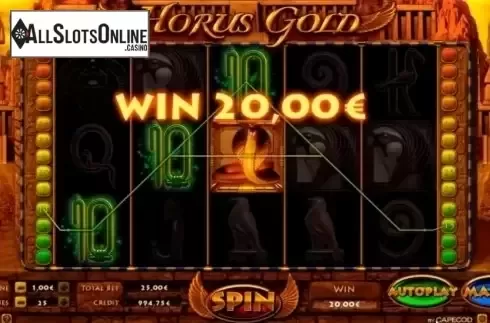 Win. Horus Gold from Capecod Gaming