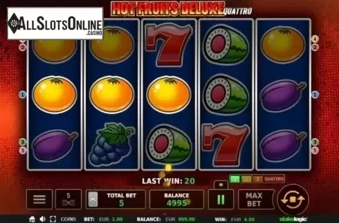 Win Screen. Hot Fruits Deluxe (StakeLogic) from StakeLogic