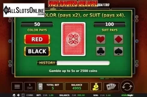 Gamble. Hot Fruits Deluxe (StakeLogic) from StakeLogic