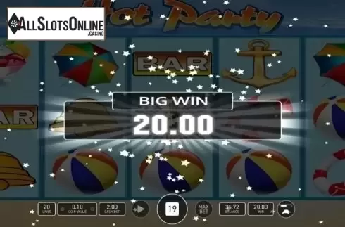 Win Screen. Hot Party from Wazdan