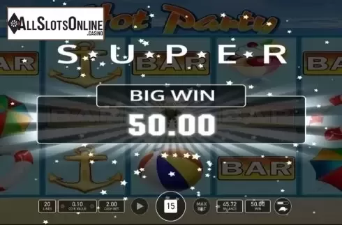 Win Screen. Hot Party from Wazdan