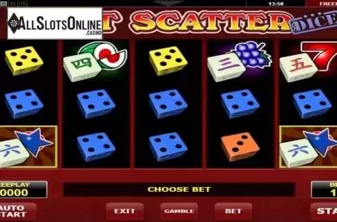 Reel Screen. Hot Scatter Dice from Amatic Industries