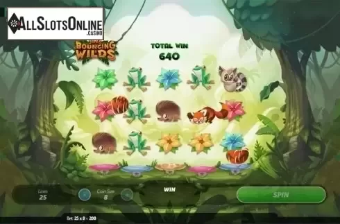 Jump screen. Jin's Bouncing Wilds from Gamesys