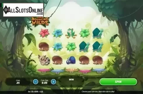 Game Workflow screen. Jin's Bouncing Wilds from Gamesys