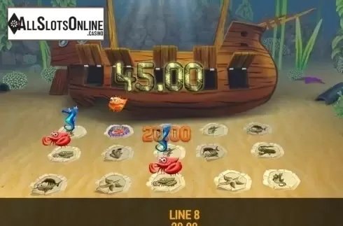 Win screen. Johnny the Octopus from BGAMING