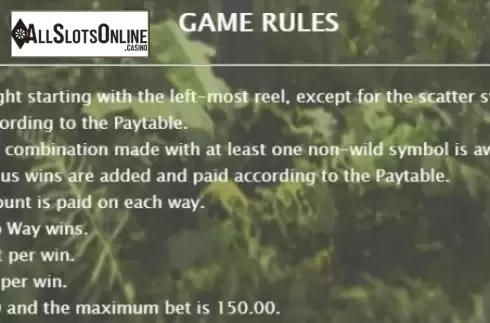 Paytable 3. Jungle Gems from Bwin.Party