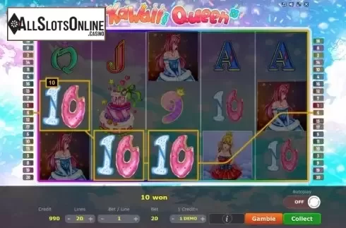 Win Screen 2. Kawaii Queen from Five Men Games