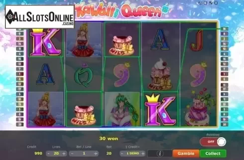 Win Screen 4. Kawaii Queen from Five Men Games