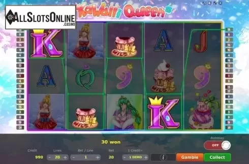 Win Screen 3. Kawaii Queen from Five Men Games