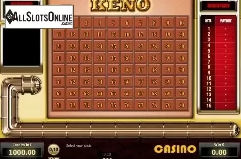 Game Screen 1. Keno (Tom Horn Gaming) from Tom Horn Gaming