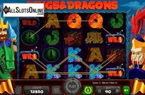 Game workflow 3. Kings And Dragons from X Card