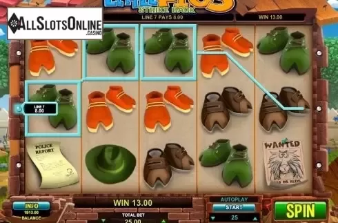 Screen 2. Little Pigs Strike Back from Microgaming