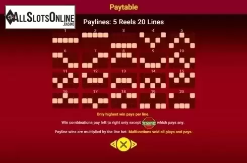 Paylines. Lucky Koi (Spadegaming) from Spadegaming
