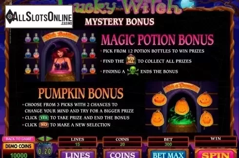 Screen3. Lucky Witch (Microgaming) from Microgaming