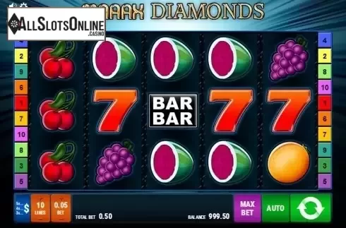 Screen 1. Maaax Diamonds from Bally Wulff