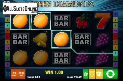 Screen 2. Maaax Diamonds from Bally Wulff