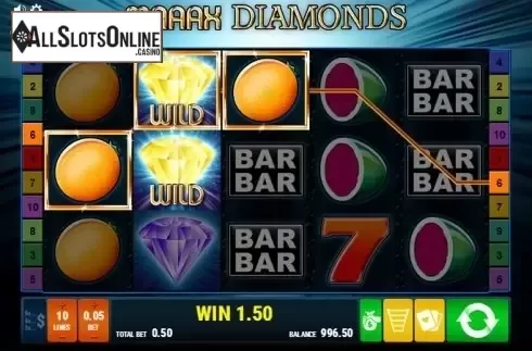 Screen 3. Maaax Diamonds from Bally Wulff