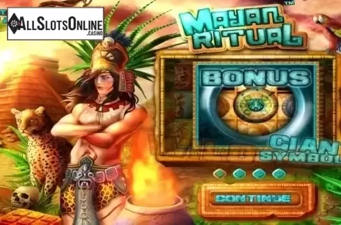 Start Screen. Mayan Ritual from Wazdan
