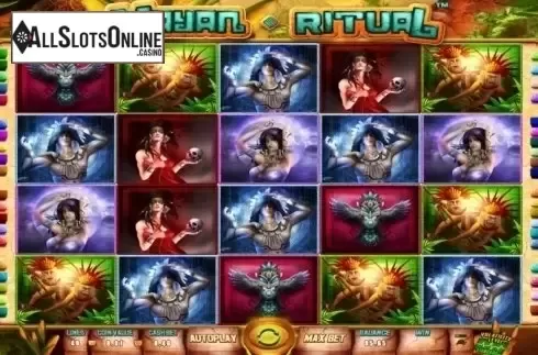 Reel Screen. Mayan Ritual from Wazdan