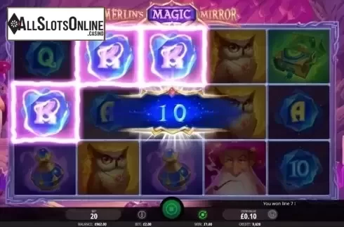 Win Screen 1. Merlin's Magic Mirror from iSoftBet