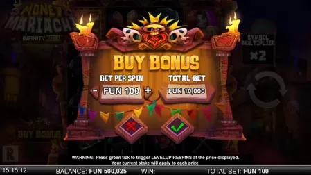 Money Mariachi Infinity Reels slot screenshot 3