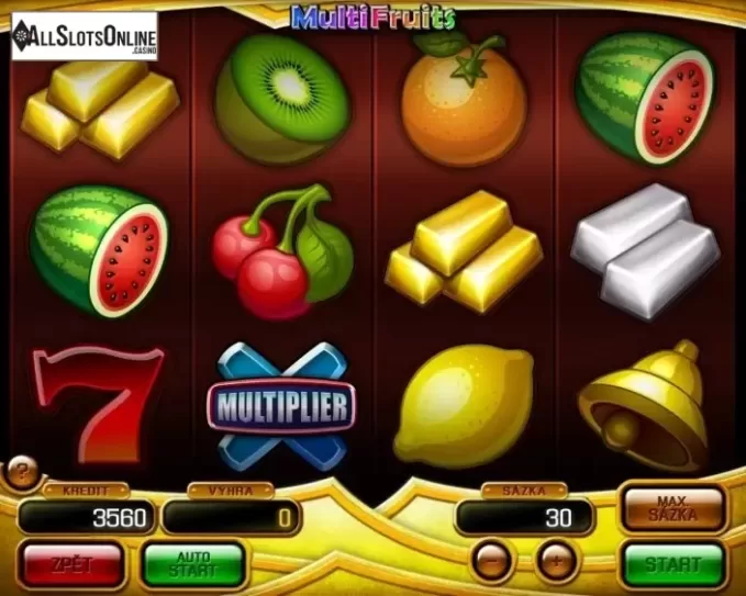 Game Screen. Multi Fruits (Apollo Games) from Apollo Games