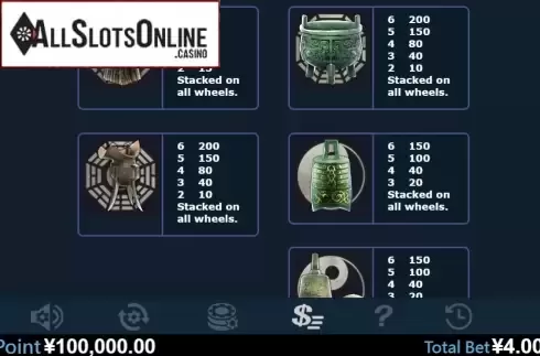 Paytable 2. Mystic Nine from Virtual Tech