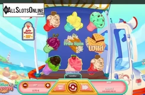 Reel Screen. Nice Cream from Spinmatic