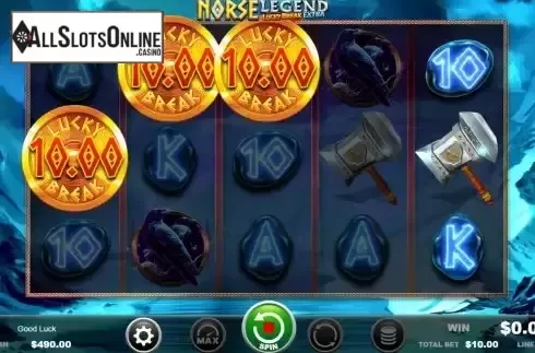 Free Spins screen