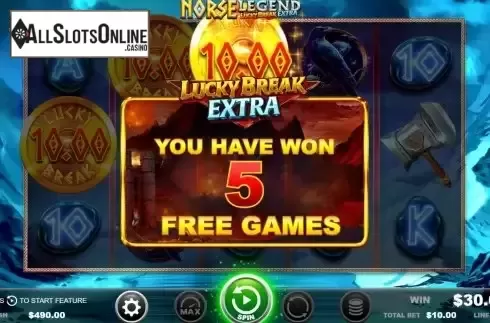 Free Spins screen 2