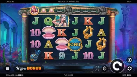 Pearls of Aphrodite slot screenshot 2