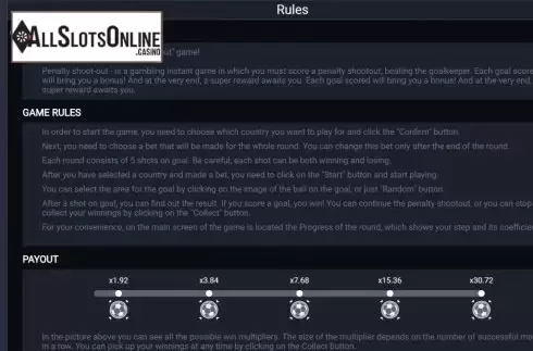 Info. Penalty Shoot Out (Evoplay Entertainment) from Evoplay Entertainment