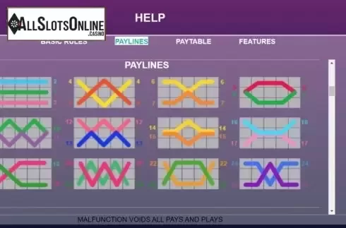 Paytable screen 2. Pierre's Patisserie from Arrows Edge