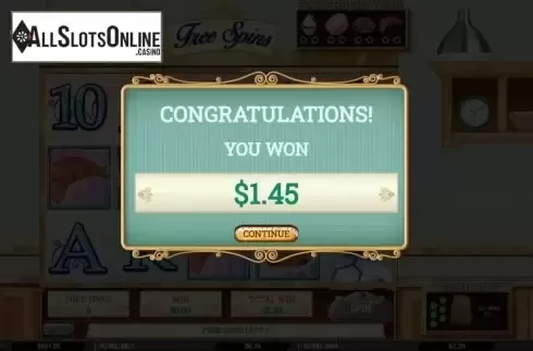 Win screen 1. Pierre's Patisserie from Arrows Edge
