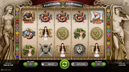 Platinum Lightning slot screenshot 1