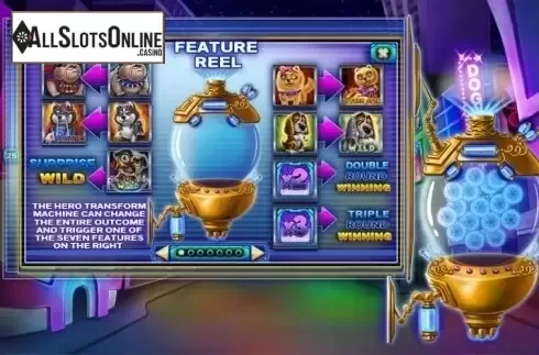 Paytable 1. Power Pups Heroes from Spinomenal