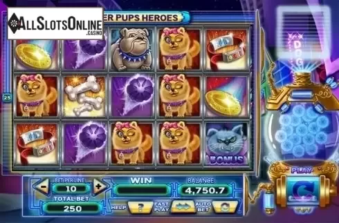 Screen 2. Power Pups Heroes from Spinomenal