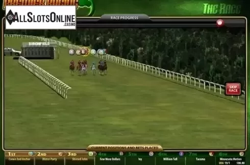 Game Screen 3. Premier Racing from Microgaming