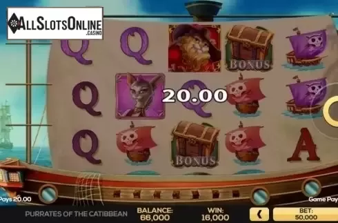 Win Screen 1. Purrates of the Catibbean from High 5 Games