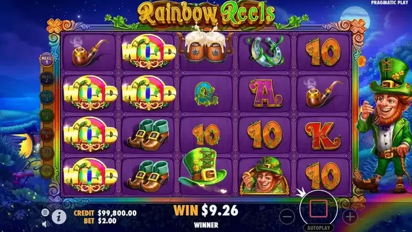 Rainbow Reels slot screenshot 5