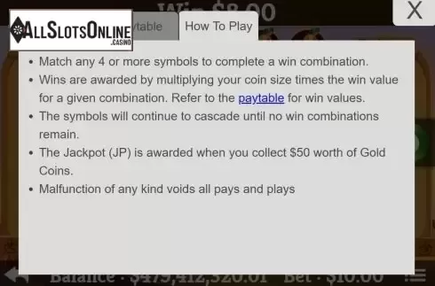 Game rules. Ra to Riches from Mobilots