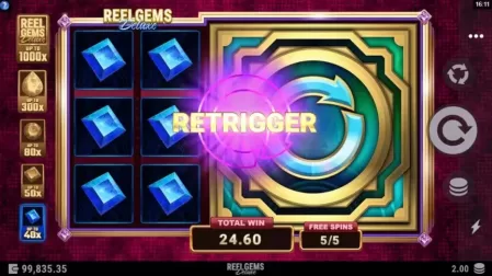 Reel Gems Deluxe slot screenshot 4