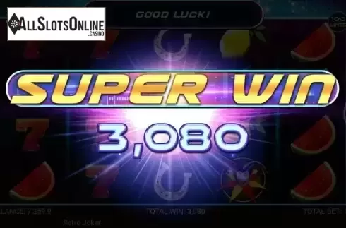 Big win screen