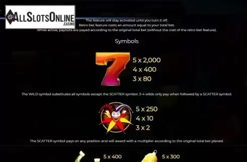Special symbols screen