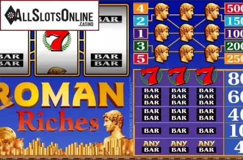 Reels screen. Roman Riches from Microgaming