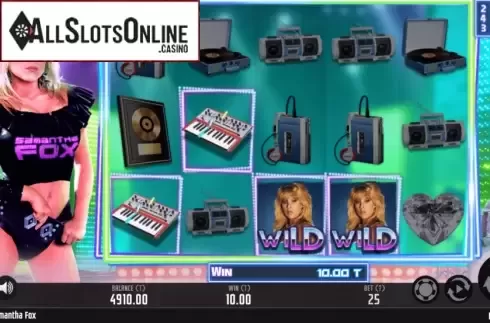 Win Screen. Samantha Fox from MGA
