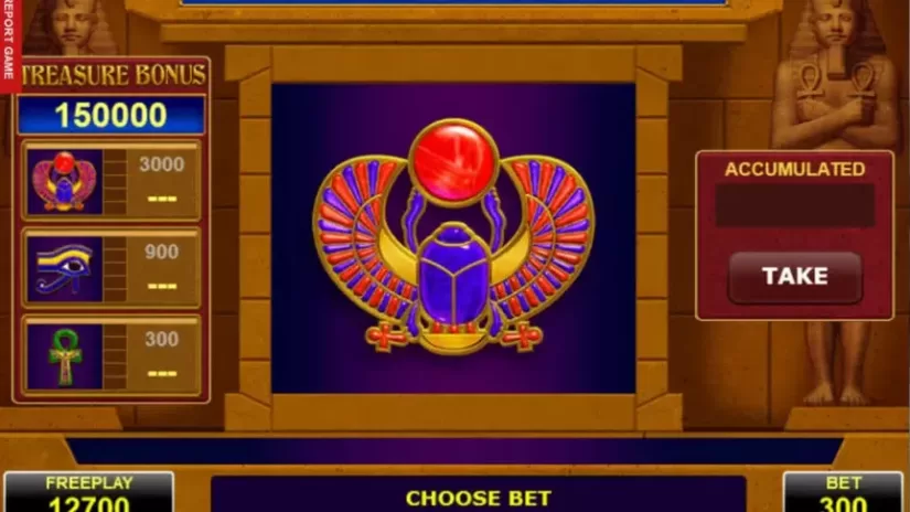 Scarab Treasure slot screenshot 1