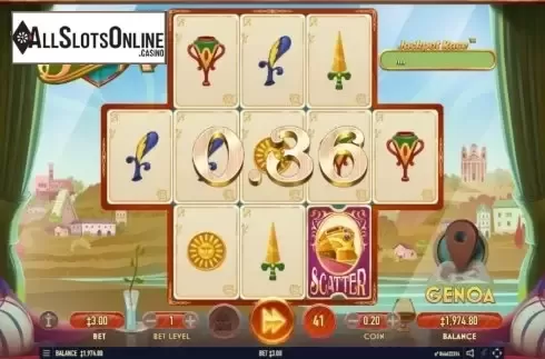Win Screen. Scopa from Habanero