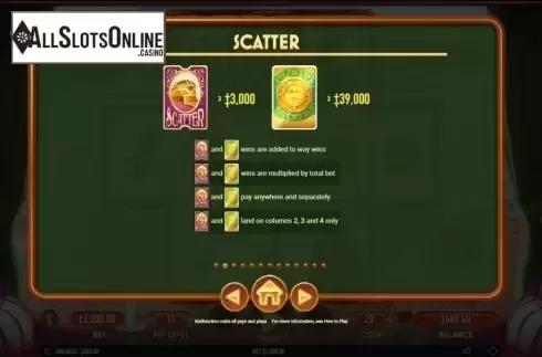 Paytable 2. Scopa from Habanero