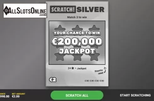 Game Screen 1. Scratch Silver from Hacksaw Gaming